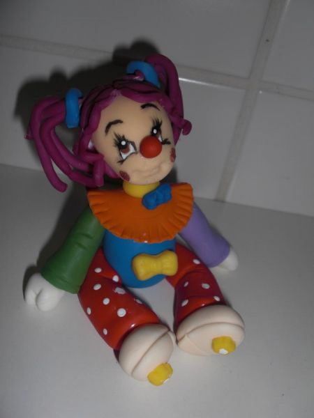 Palhacinha no potinho vidro